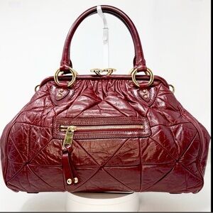 Marc Jacobs Stam Patchwork Quilted burgundy leather spring 2007 collection